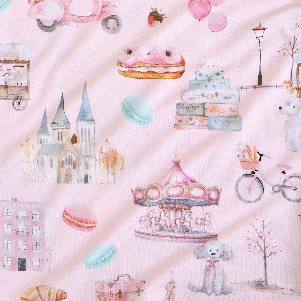 Posh Paris French Terry Short Overalls