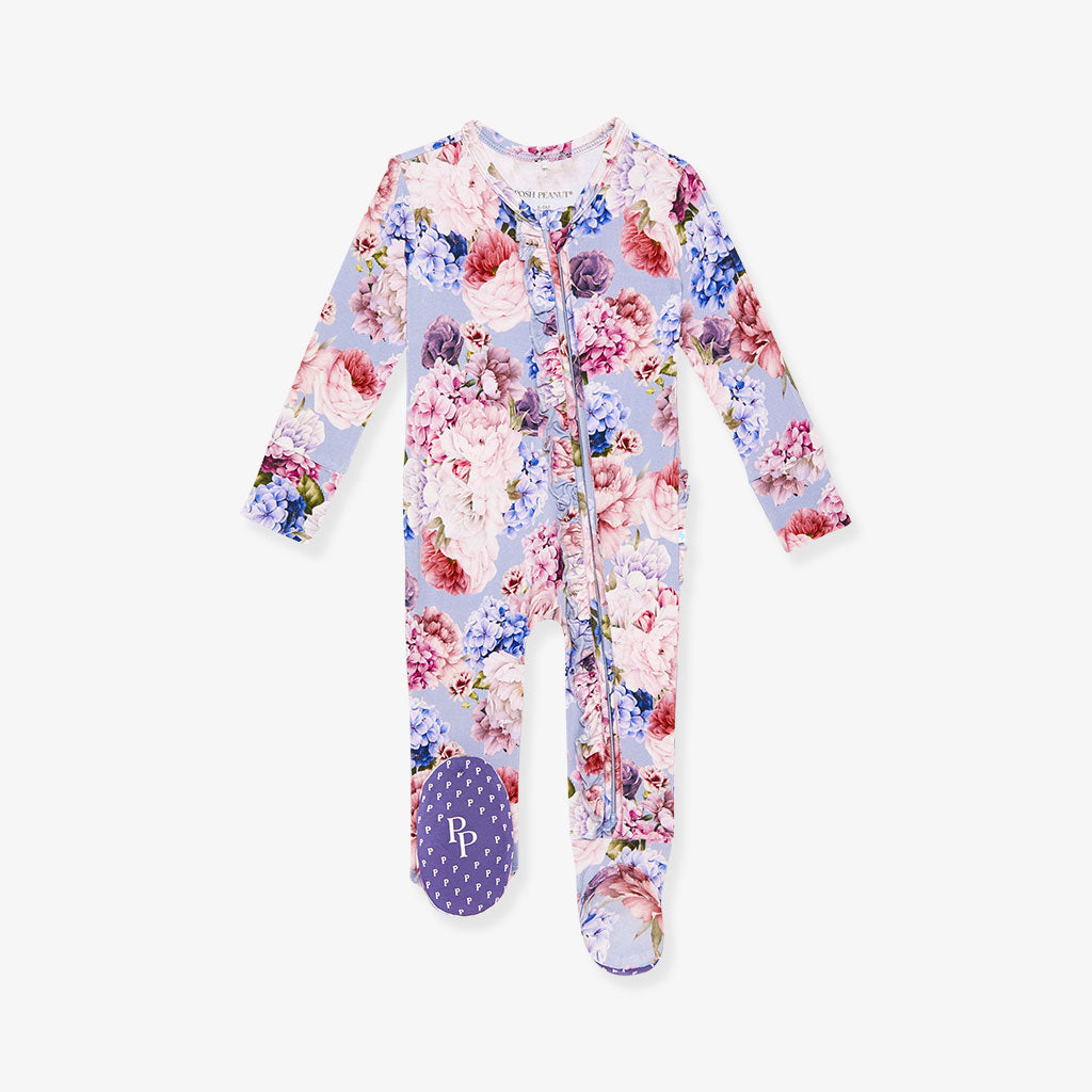 Annie Footie Ruffled Zippered One Piece