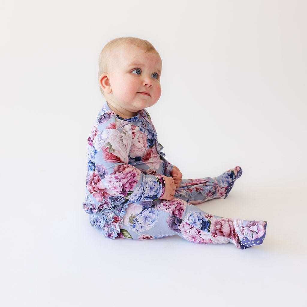 Annie Footie Ruffled Zippered One Piece