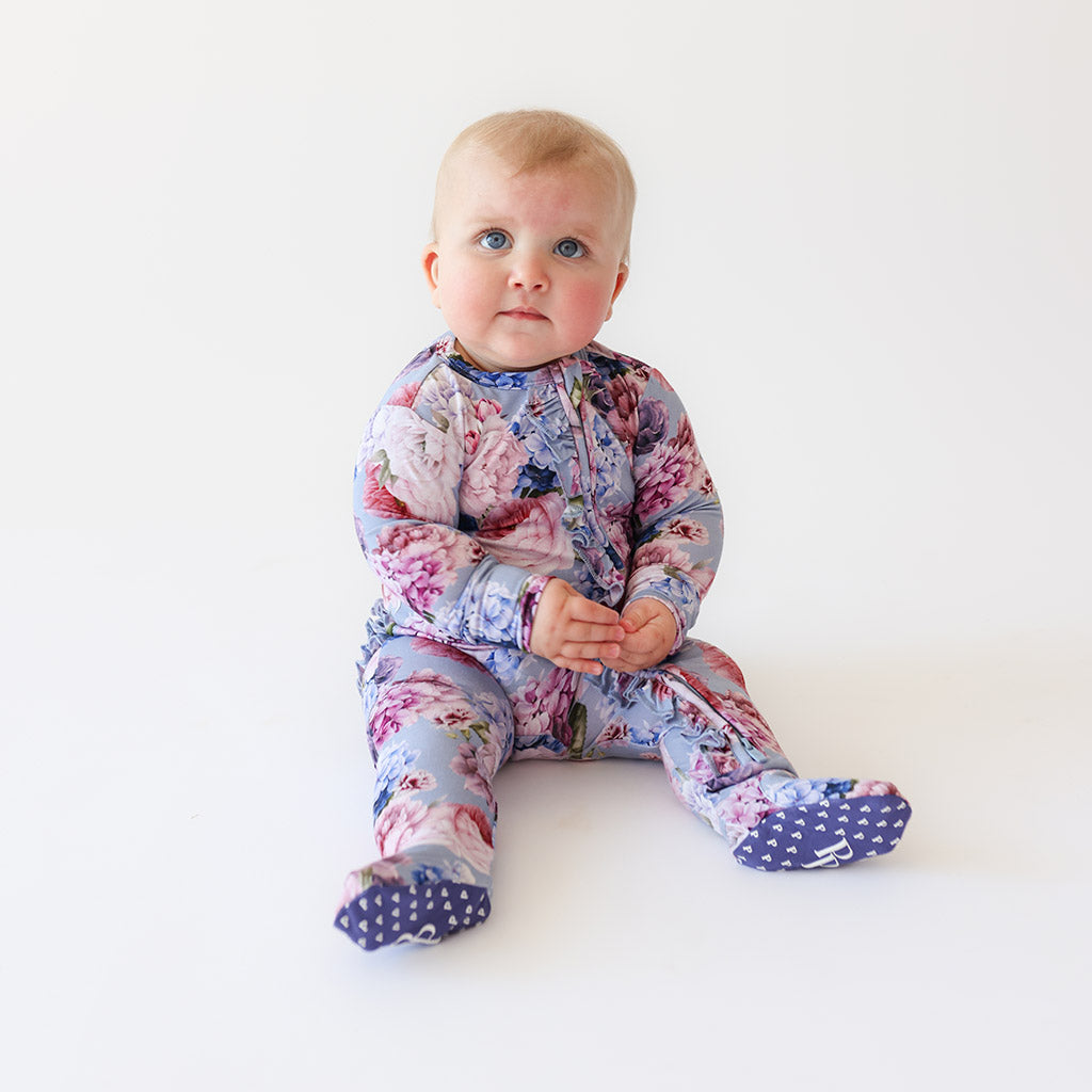 Annie Footie Ruffled Zippered One Piece