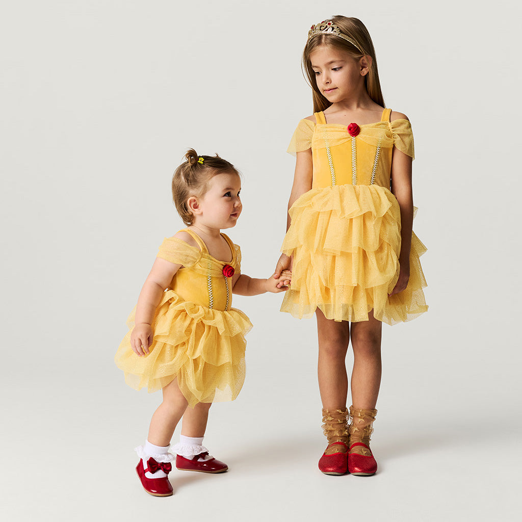 Disney Belle Velour Bodysuit Dress