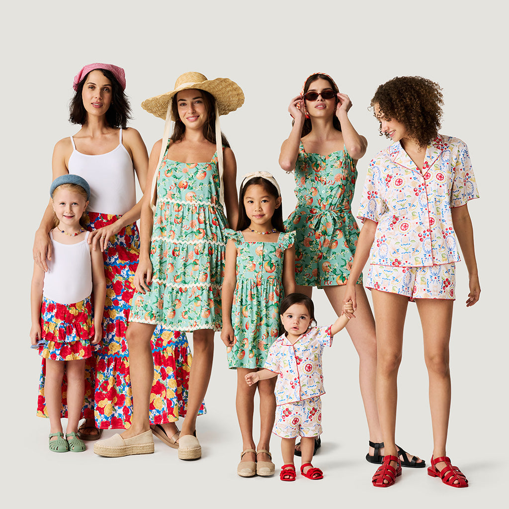 Mangia Women's Bamboo Challis Short Set