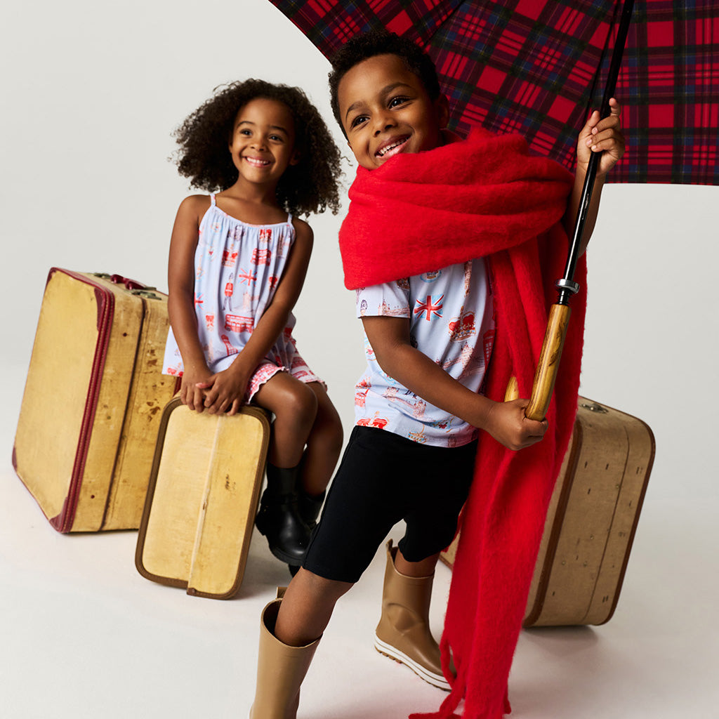 Posh London Top Ruffled Short Set