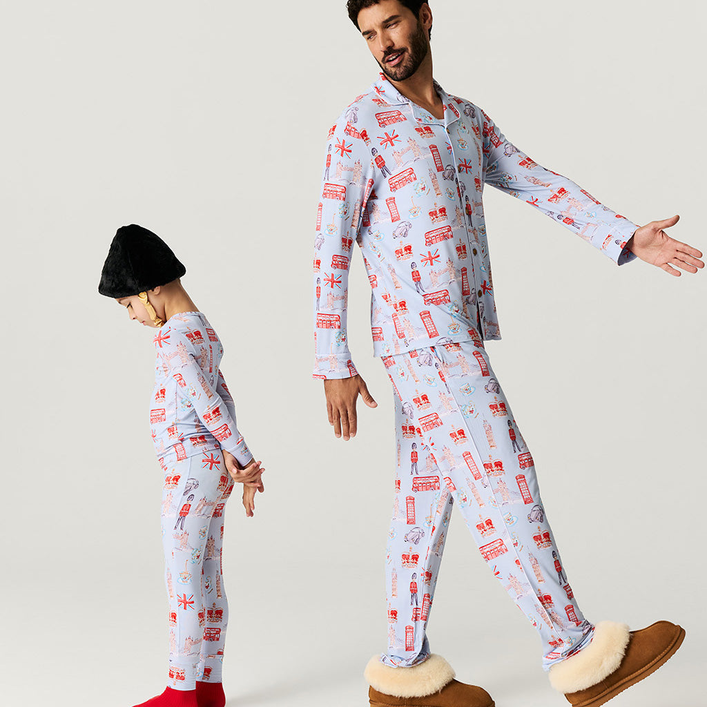 Posh London Men's Luxe Pajama Pant Set