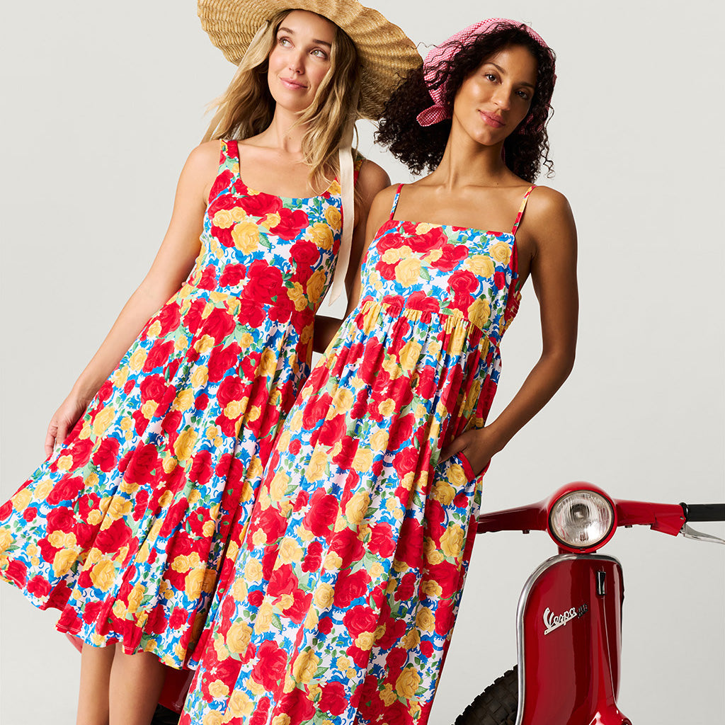 Valentina Women's Bamboo Challis Maxi Dress