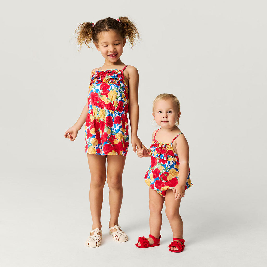 Valentina Bamboo Challis Bubble Romper