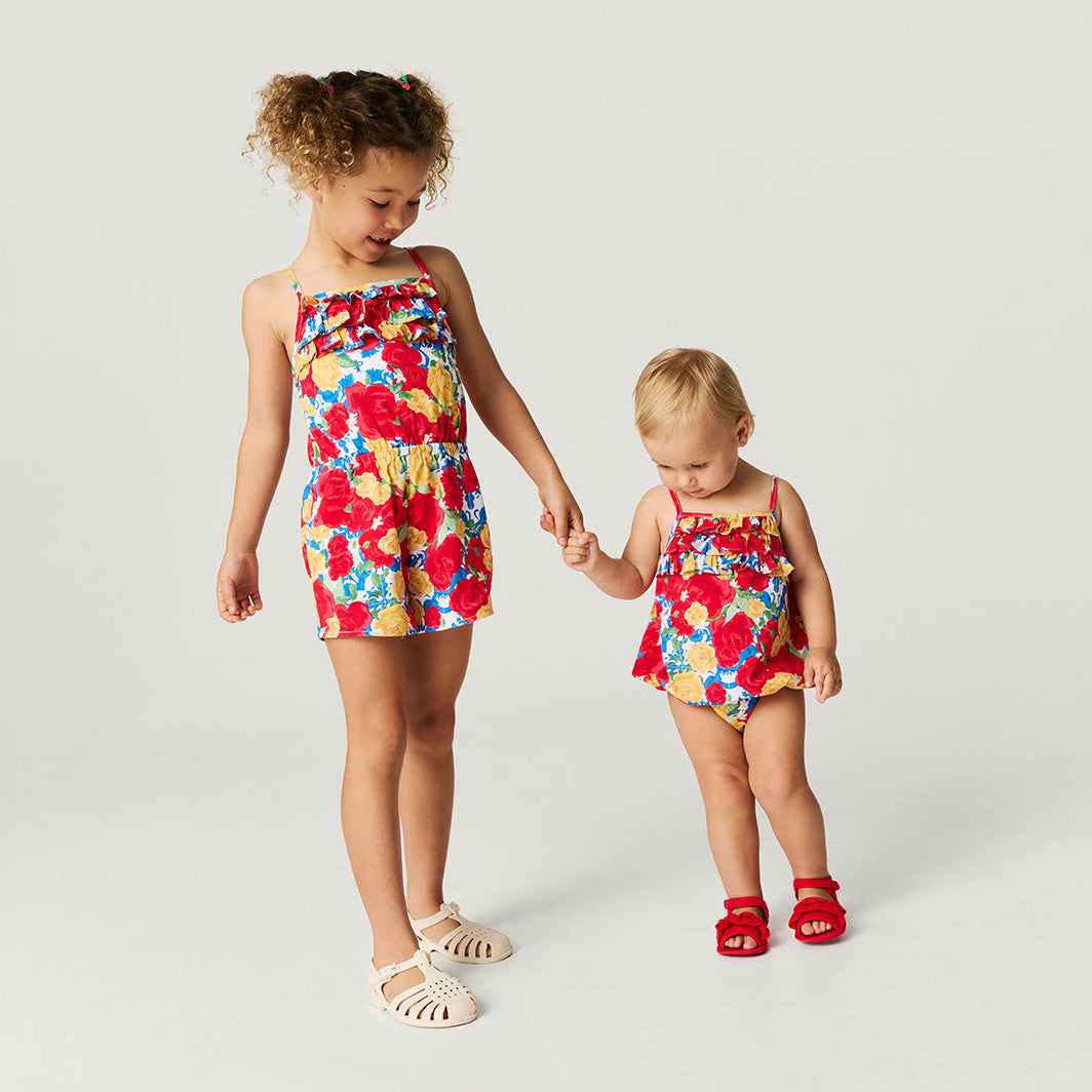 Valentina Bamboo Challis Bubble Romper