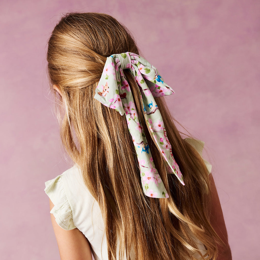 Disney Snow White Blossoms Luxe Bow Hair Clip