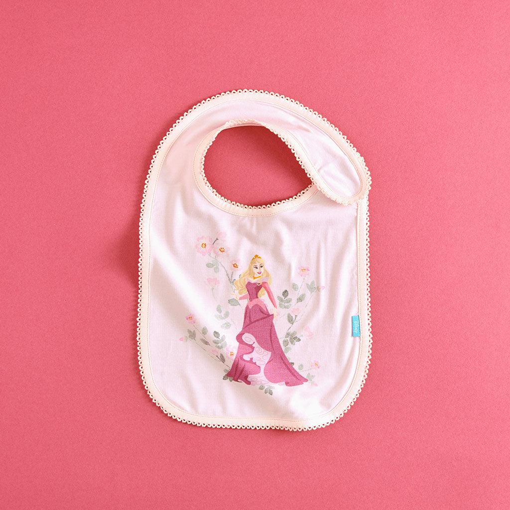 Disney Aurora Picot Bib