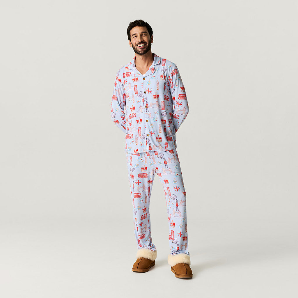 Posh London Men's Luxe Pajama Pant Set