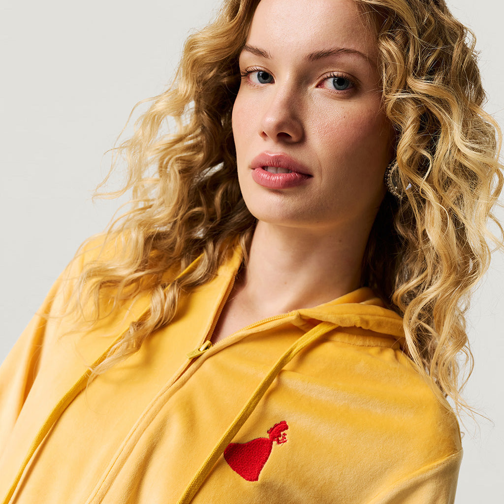 Disney Belle Women's Velour Zip Hoodie