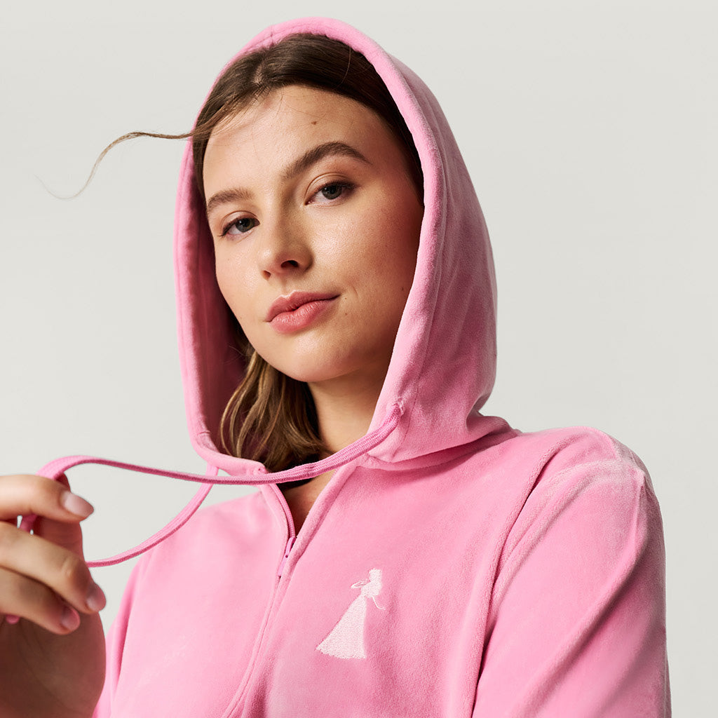 Disney Sleeping Beauty Aurora Women's Velour Zip Hoodie