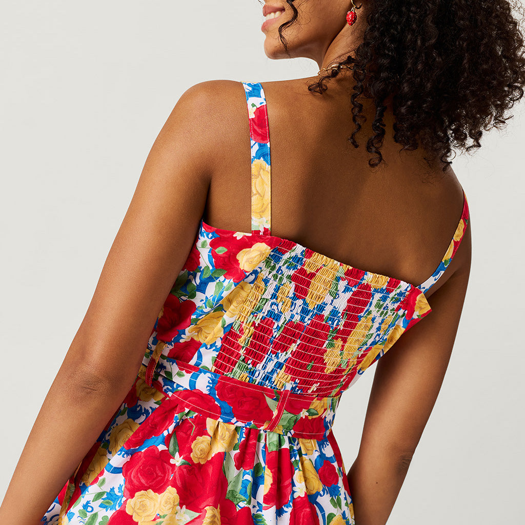 Valentina Women's Bamboo Challis Short Romper