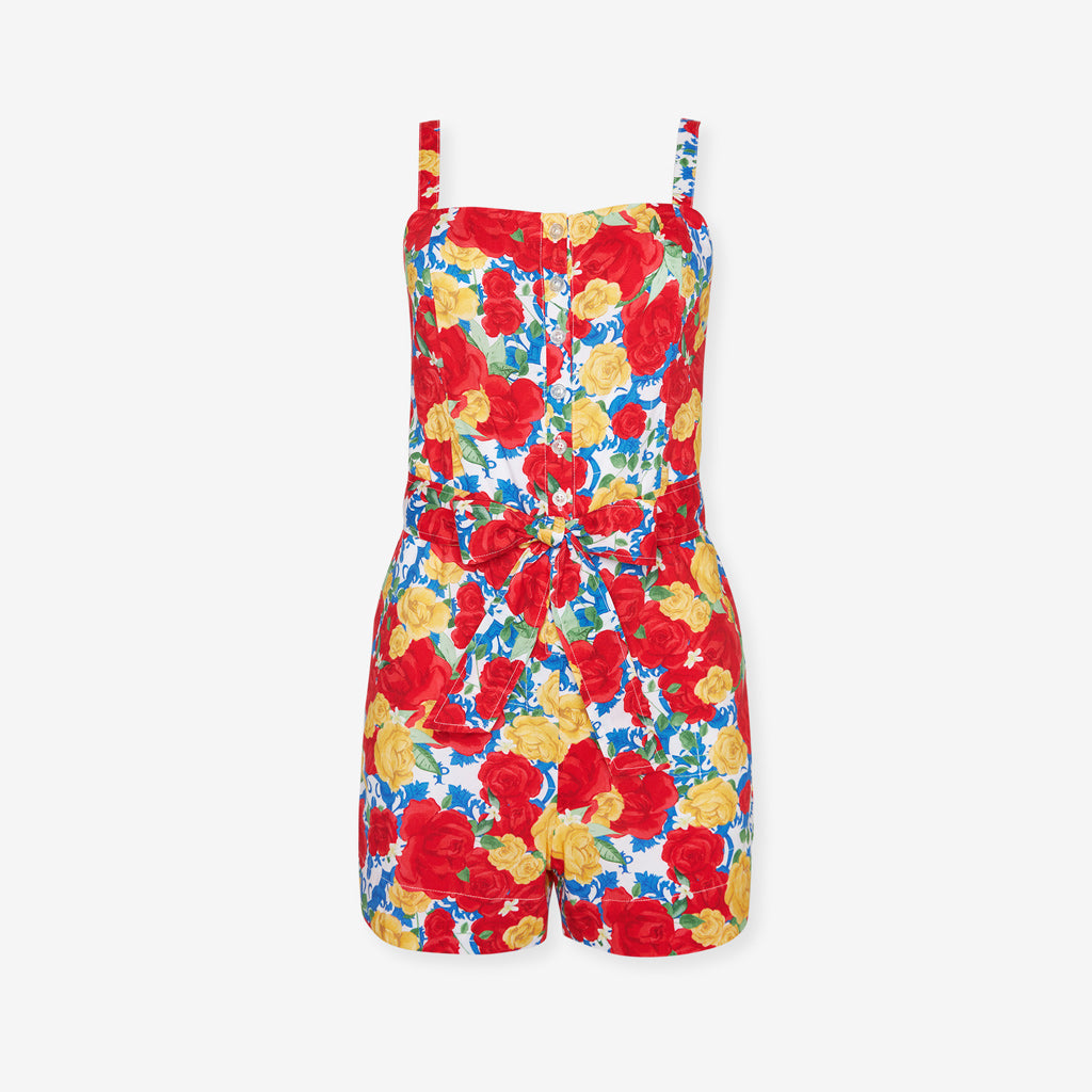 Valentina Women's Bamboo Challis Short Romper