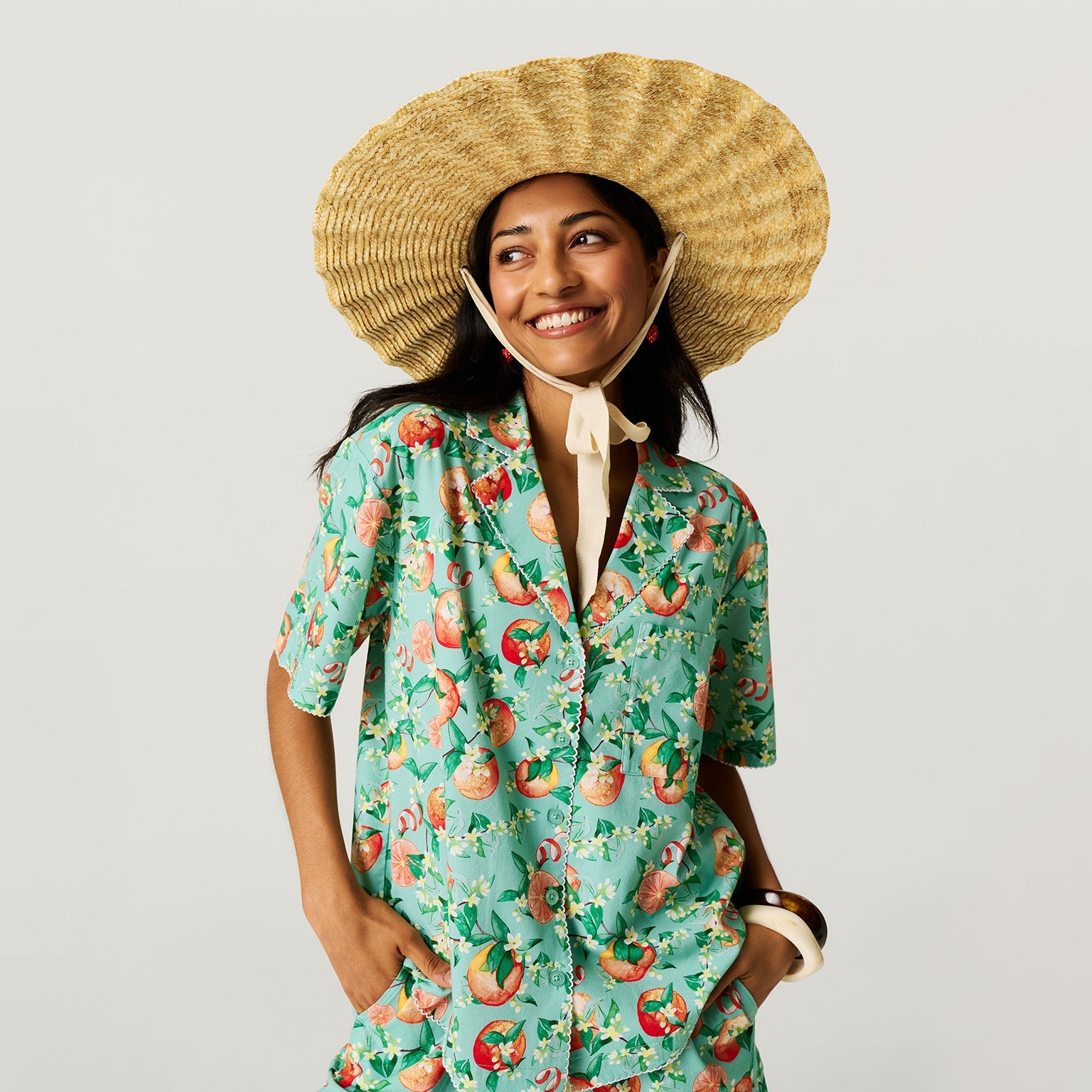 Arancia Women's Bamboo Challis Short Set