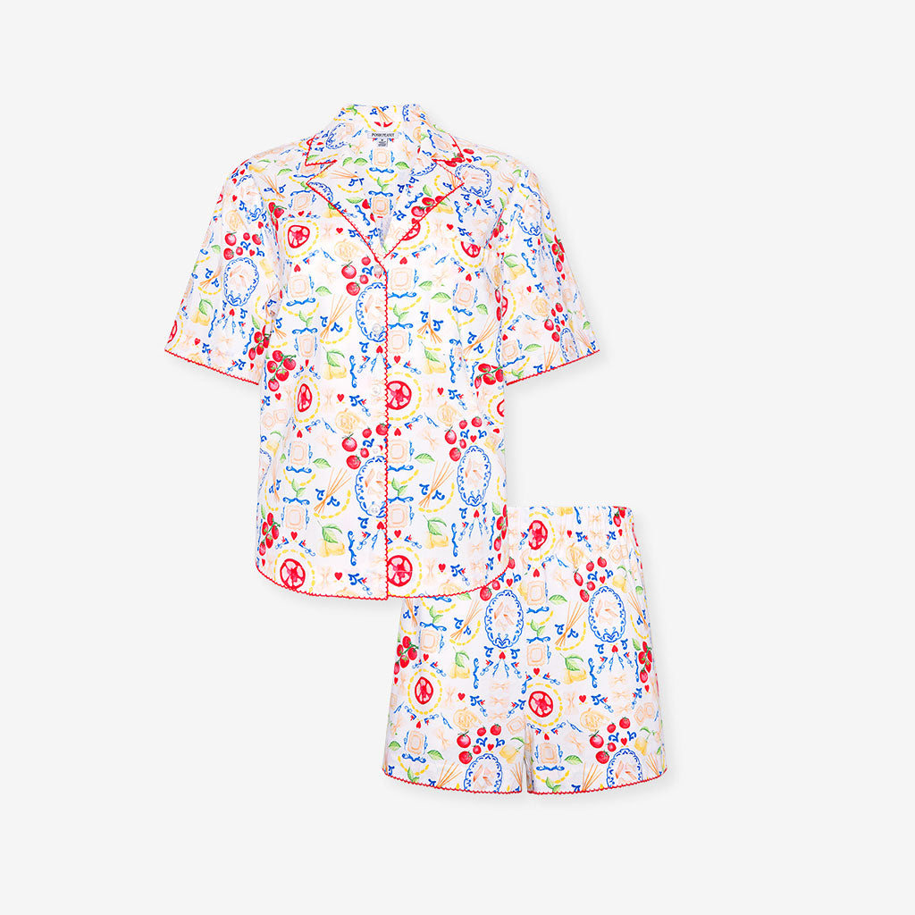 Mangia Women's Bamboo Challis Short Set