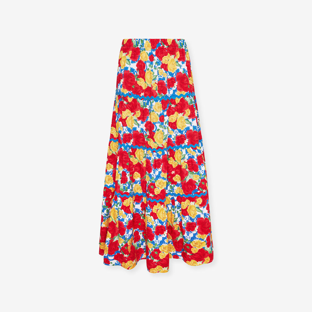 Valentina Women's Bamboo Challis Maxi Skirt