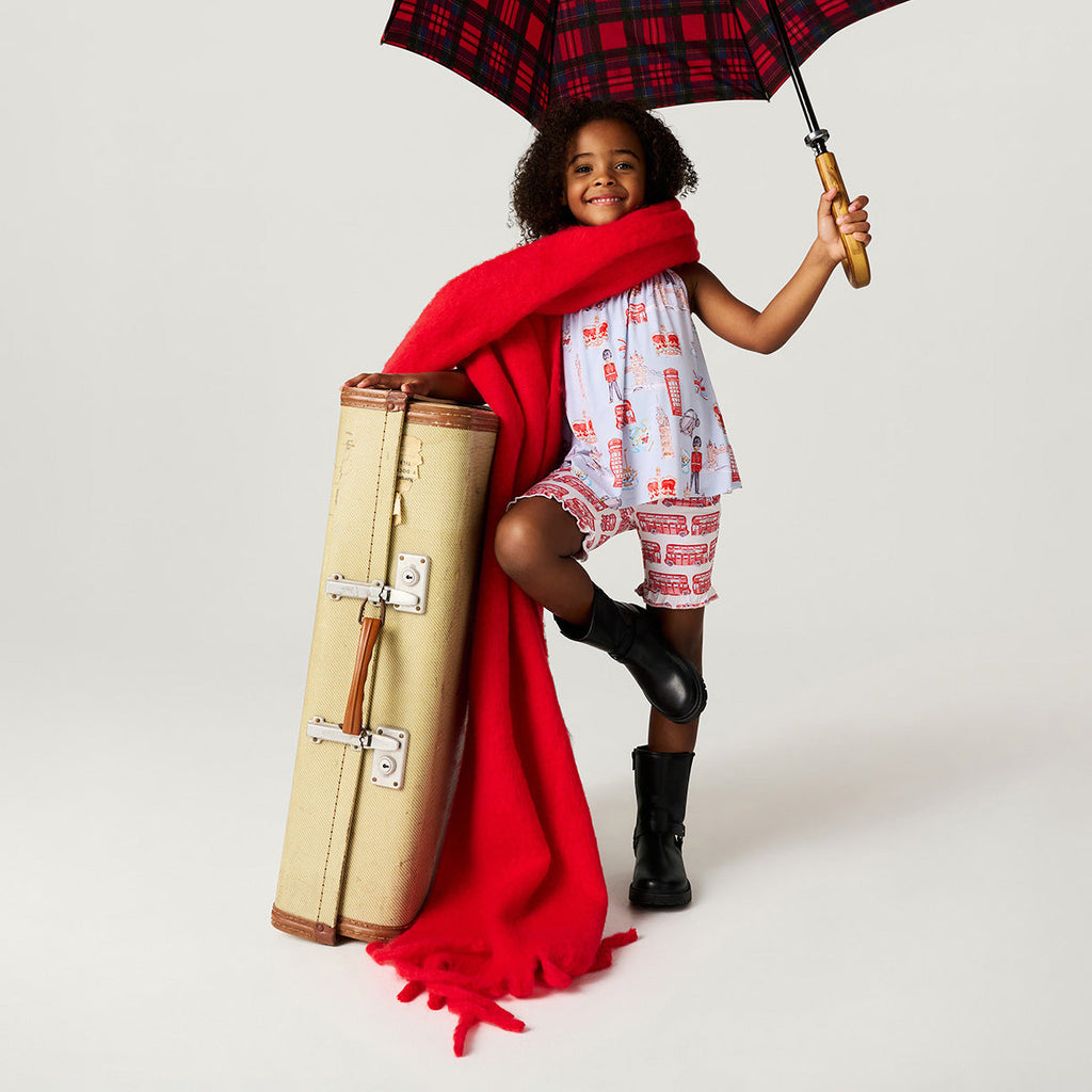 Posh London Top Ruffled Short Set