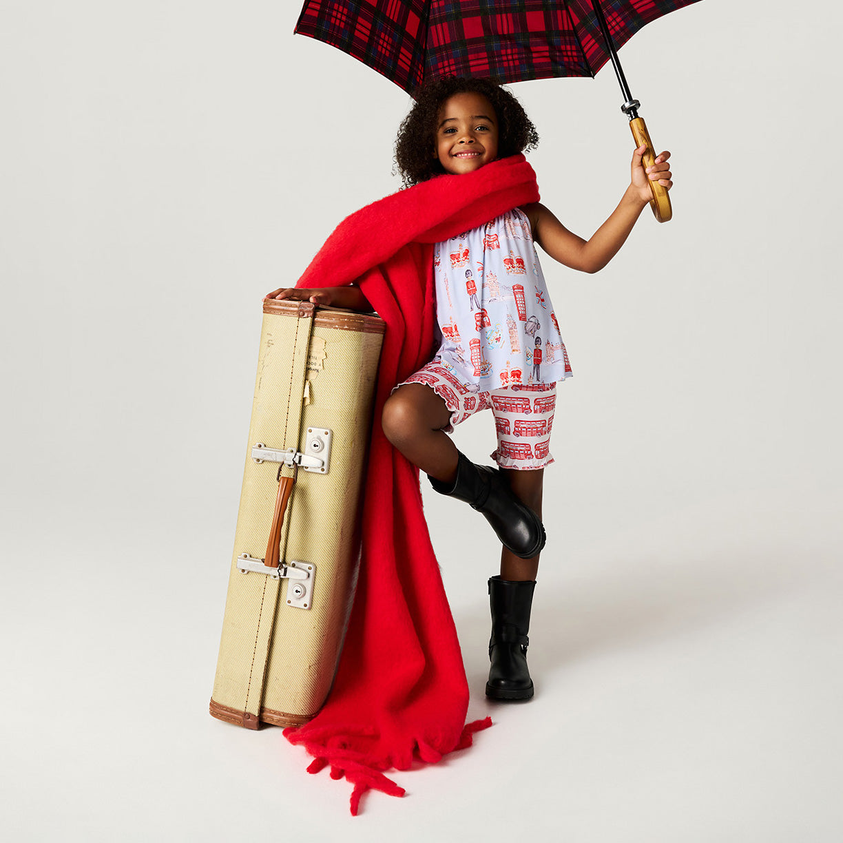 Posh London Top Ruffled Short Set