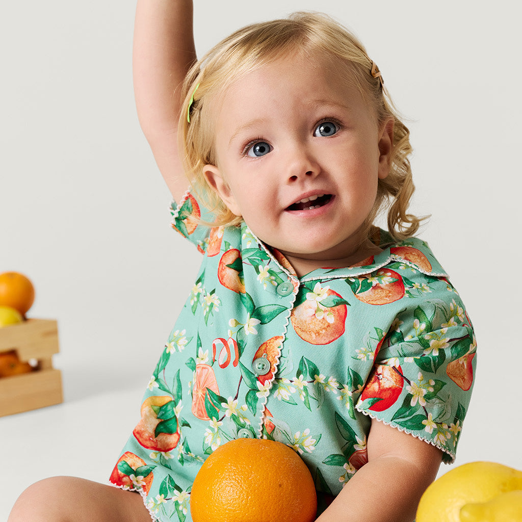 Arancia Bamboo Challis Top Short Set