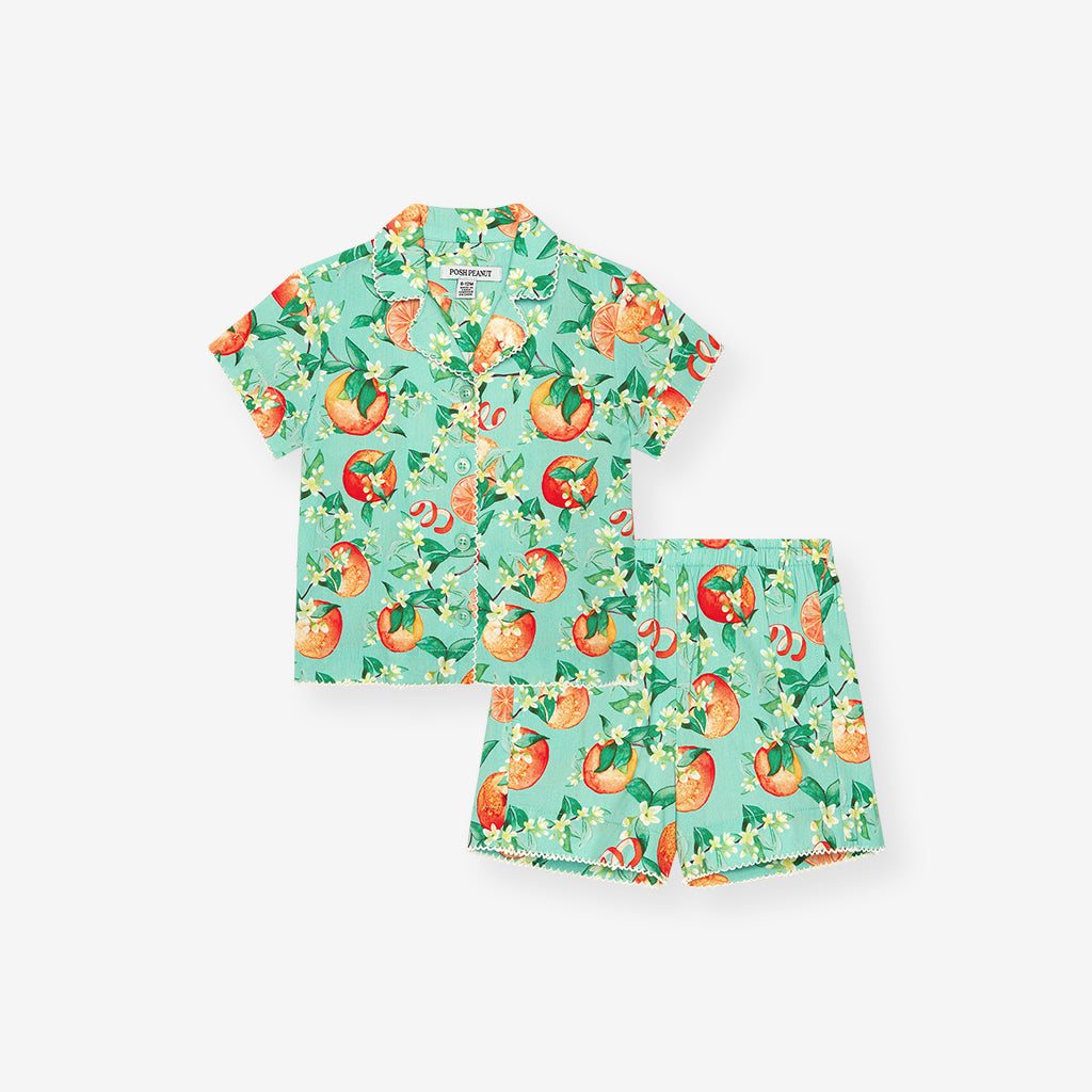 Arancia Bamboo Challis Top Short Set