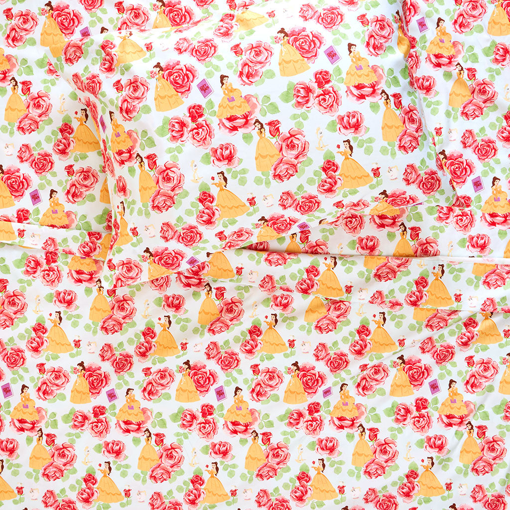 Disney Princess Belle Sheet Pillow Cover Set