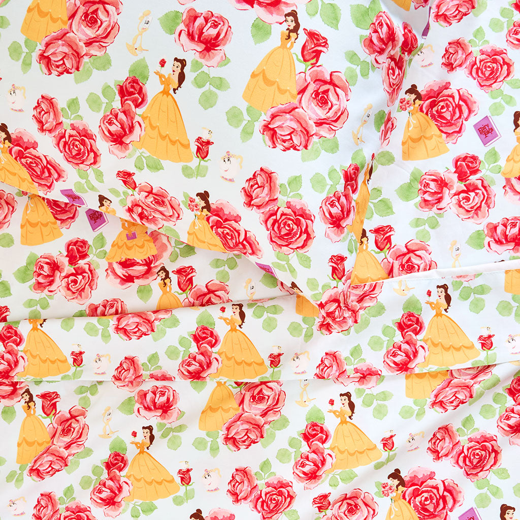 Disney Princess Belle Sheet Pillow Cover Set