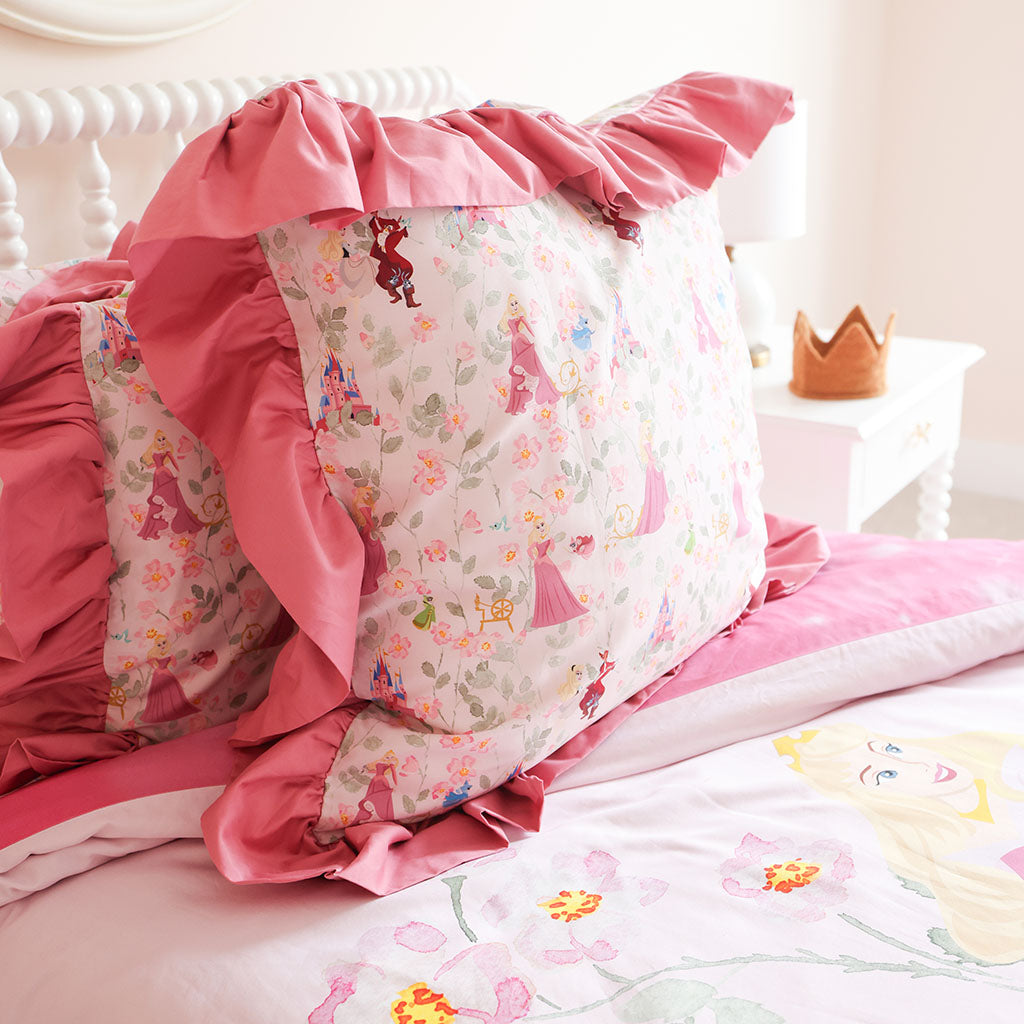 Disney Princess Aurora Ruffled Euro Sham