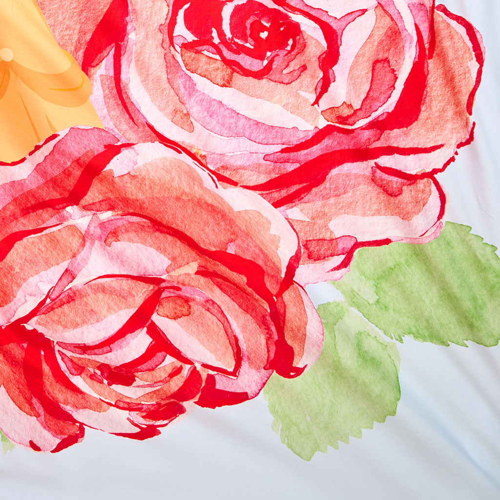 Disney Princess Belle Reversible Ruffled Duvet Cover