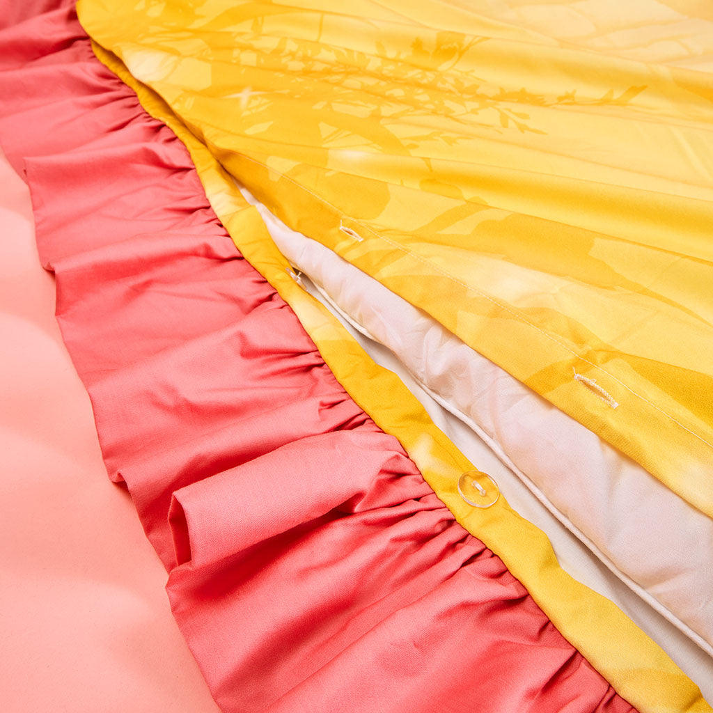 Disney Princess Belle Reversible Ruffled Duvet Cover