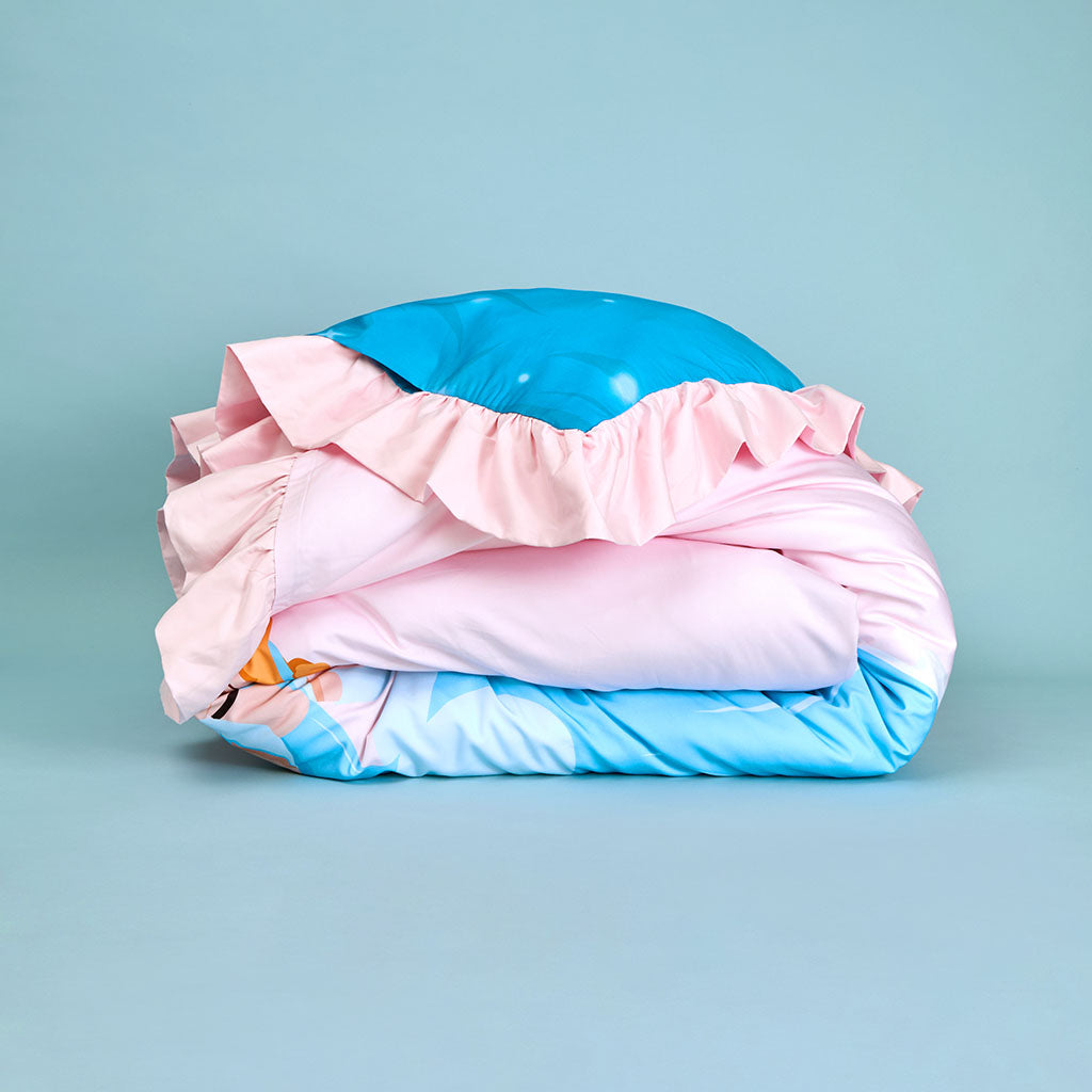 Disney Princess Cinderella Reversible Ruffled Duvet Cover