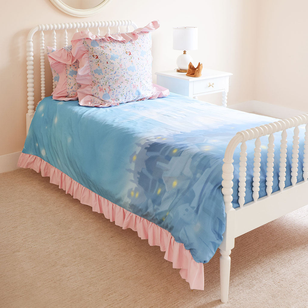 Disney Princess Cinderella Reversible Ruffled Duvet Cover