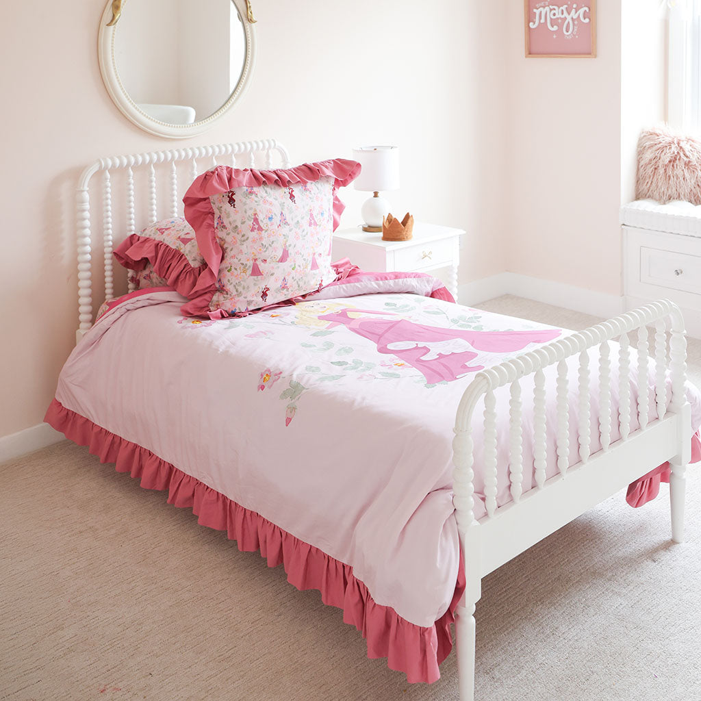 Disney Princess Aurora Reversible Ruffled Duvet Cover