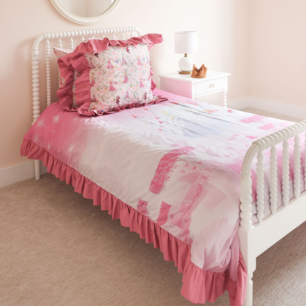 Disney Princess Aurora Reversible Ruffled Duvet Cover