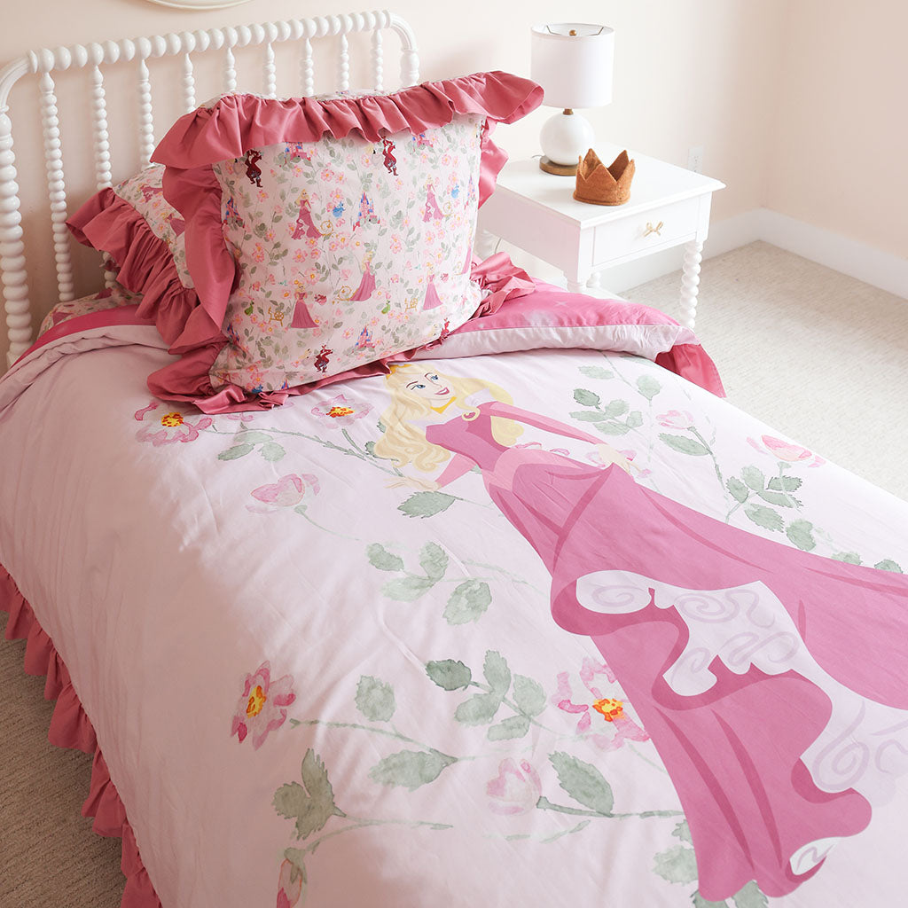 Disney Princess Aurora Reversible Ruffled Duvet Cover