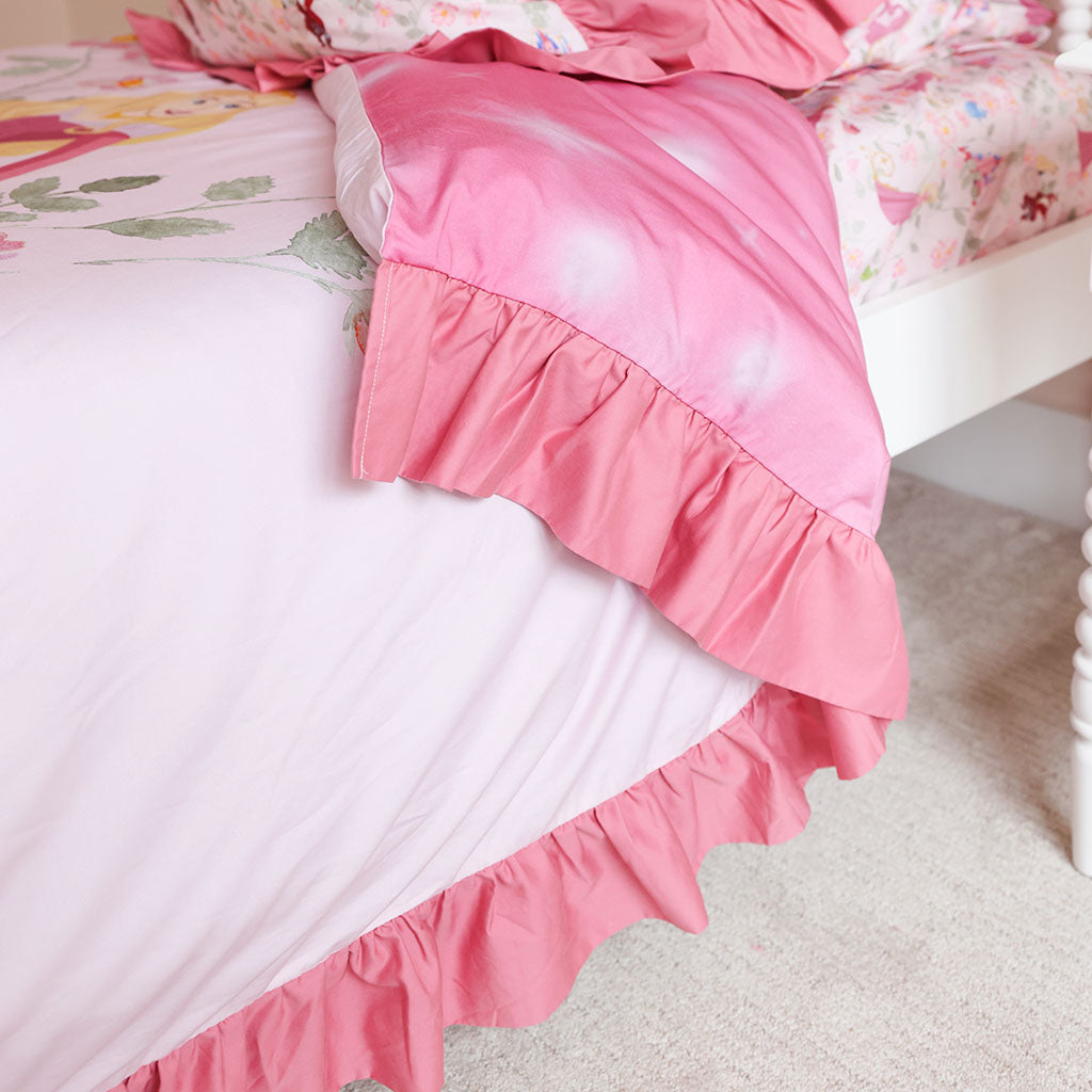 Disney Princess Aurora Reversible Ruffled Duvet Cover