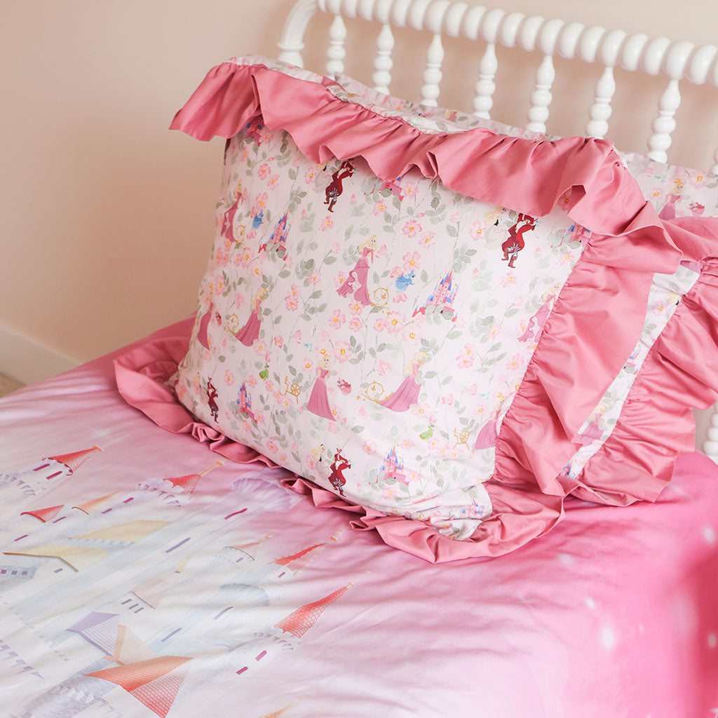 Disney Princess Aurora Reversible Ruffled Duvet Cover