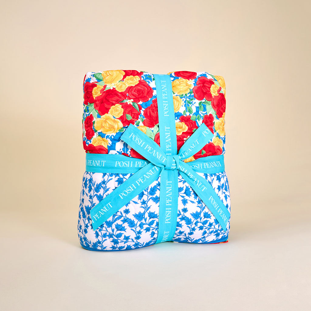 Valentina & Brigette Reversible Quilted Patoo? Blanket