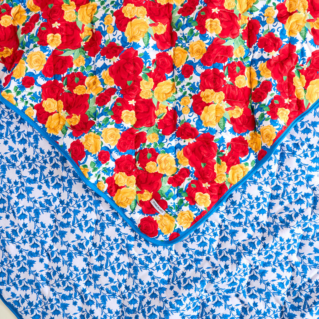 Valentina & Brigette Reversible Quilted Patoo? Blanket