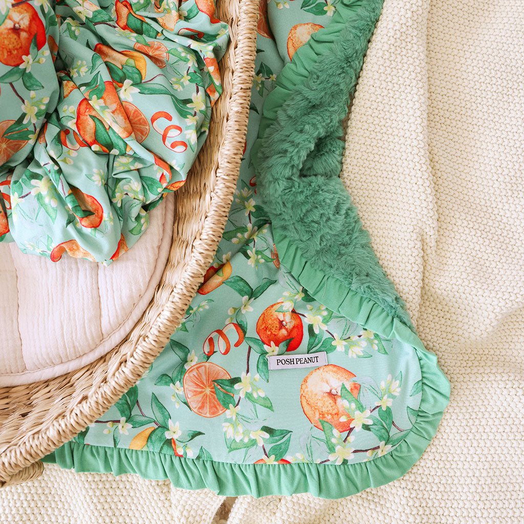Arancia Minky Ruffled Luxette Patoo? Blanket