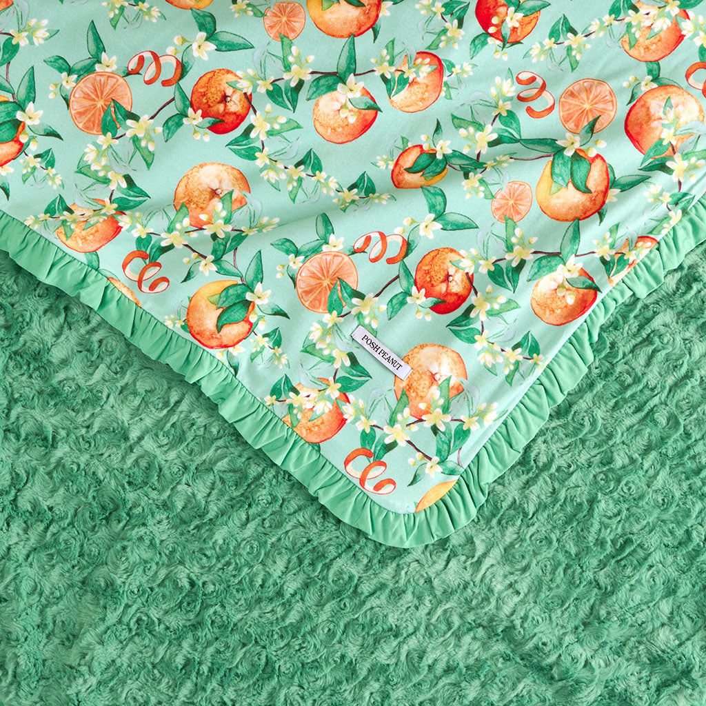 Arancia Minky Ruffled Luxette Patoo? Blanket