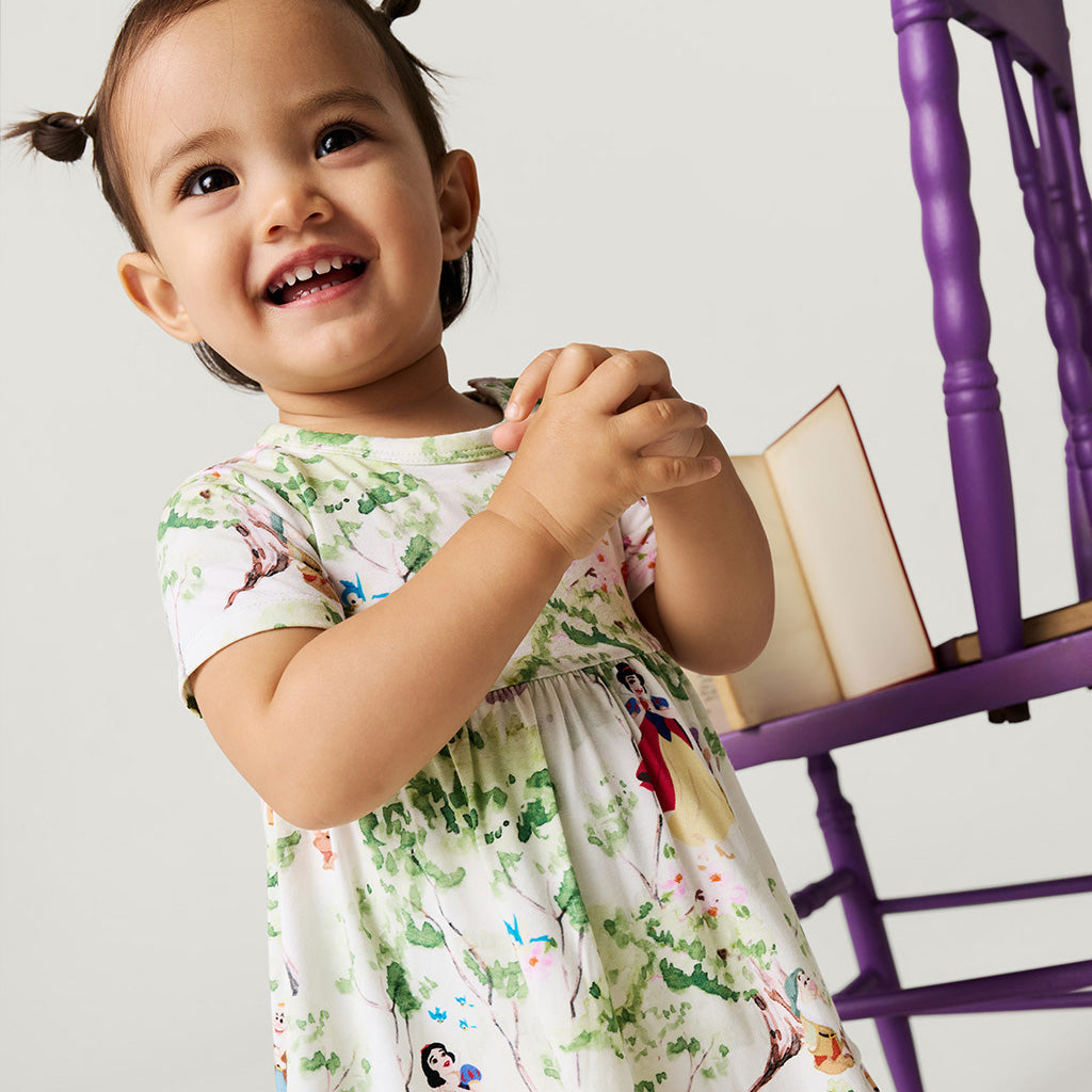 Disney Princess Snow White Ruffled Twirl Bodysuit Dress