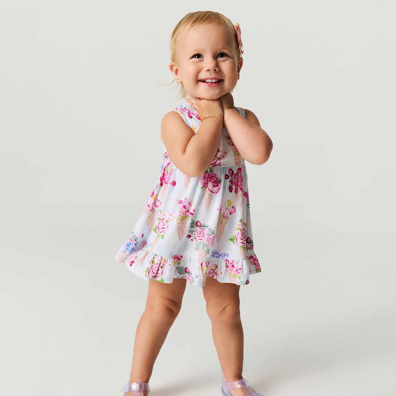 Isolde Racerback Ruffled Bodysuit Dress