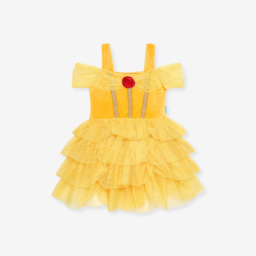 Disney Belle Velour Bodysuit Dress