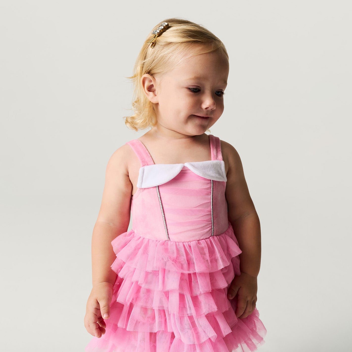 Disney Sleeping Beauty Aurora Velour Bodysuit Dress