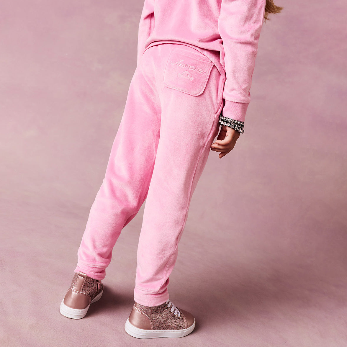 Disney Sleeping Beauty Aurora Velour Joggers