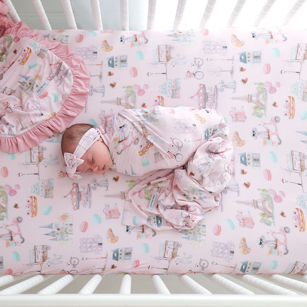 Posh Paris Crib Sheet