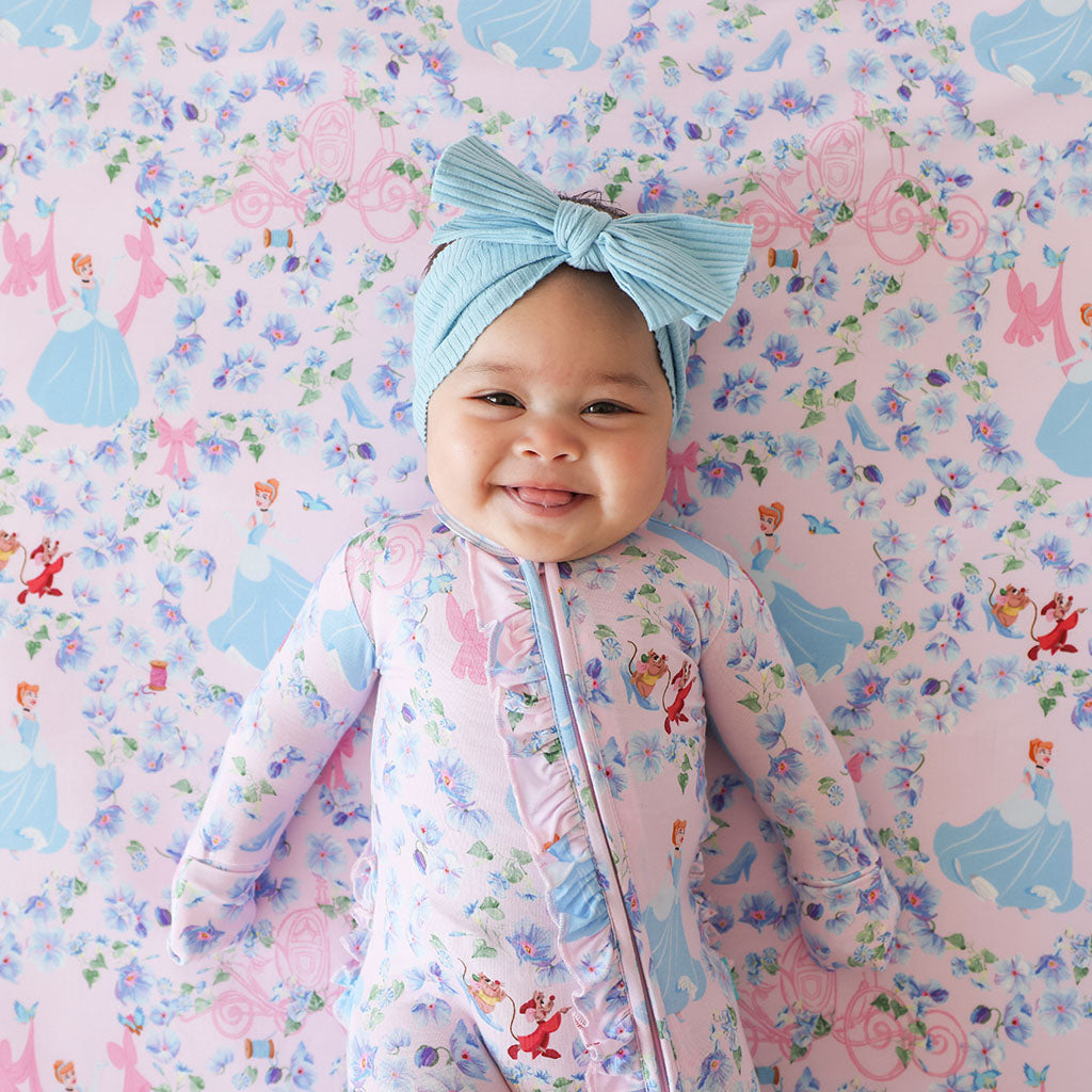 Disney Princess Cinderella Footie Ruffled Zippered One Piece