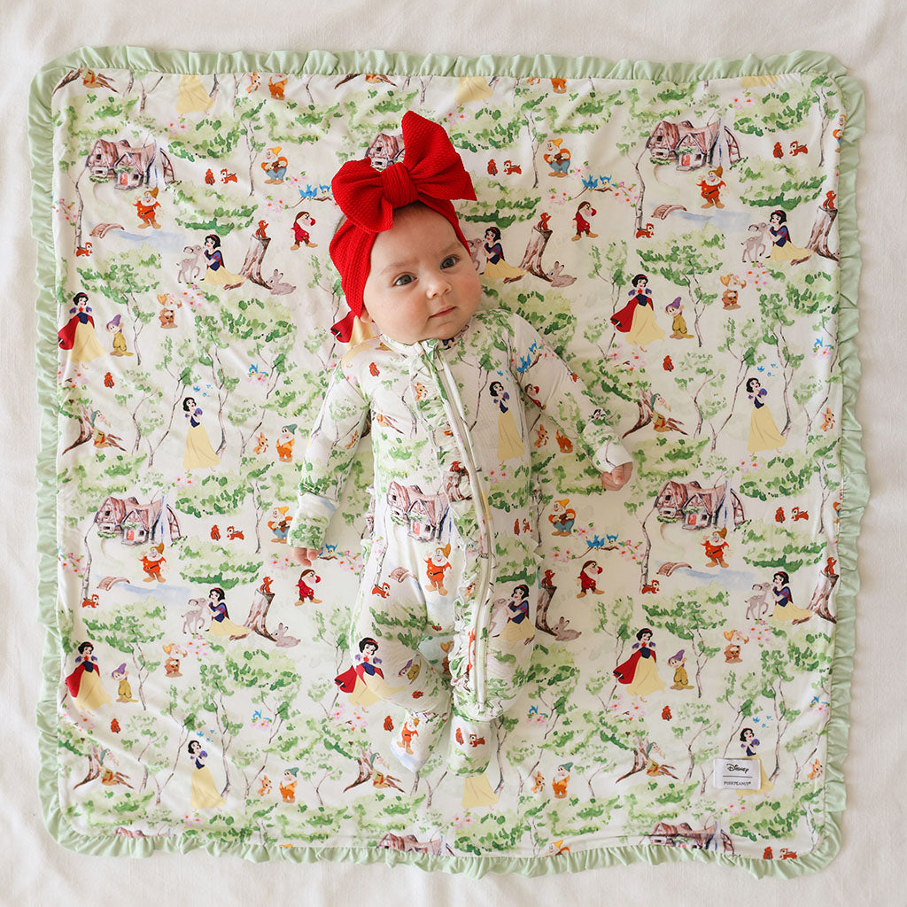 Disney Princess Snow White Footie Ruffled Zippered One Piece