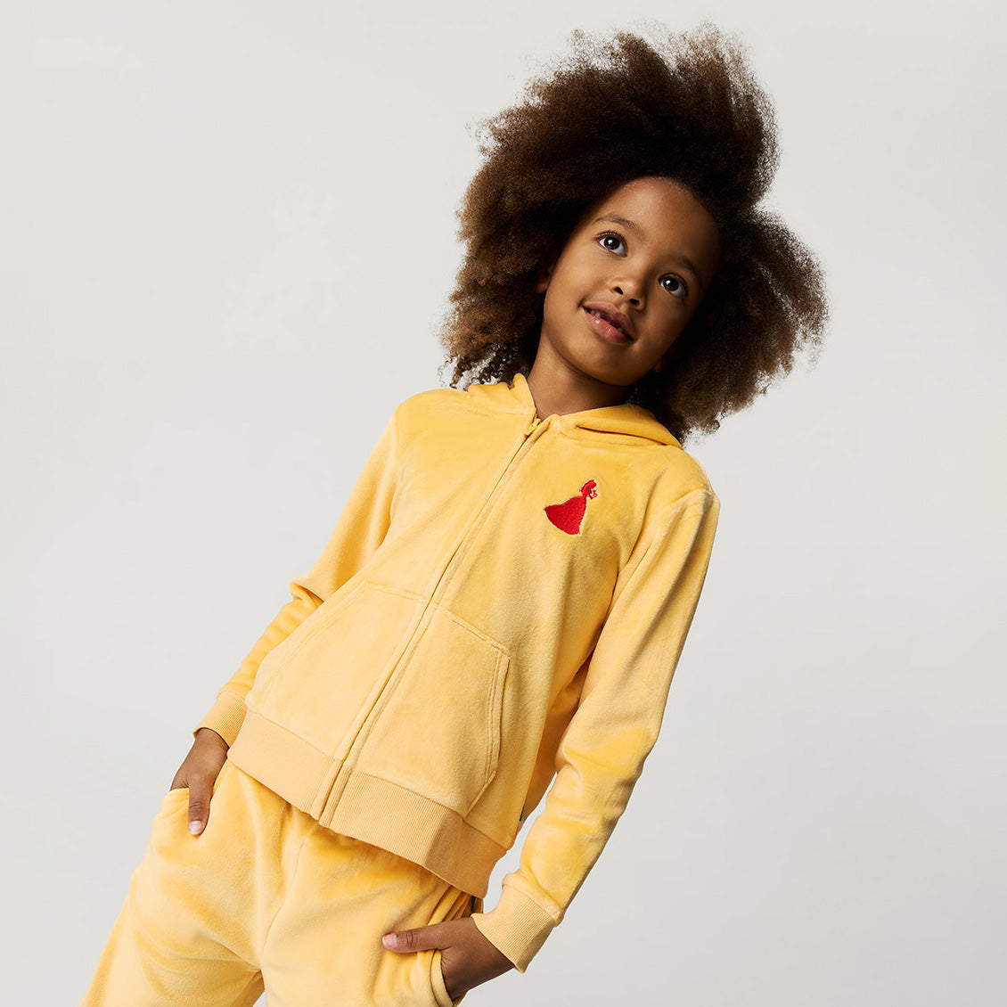 Disney Belle Velour Zip Hoodie